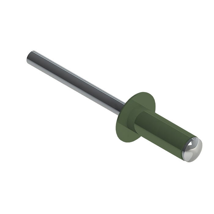 Заклёпка вытяжная Daxmer 4,8х12 RAL 6011 (500шт) нерж/нерж